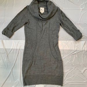 Grey sweater dress
